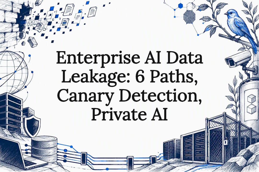 Enterprise AI Data Leakage: 6 Paths, Canary Detection, Private AI