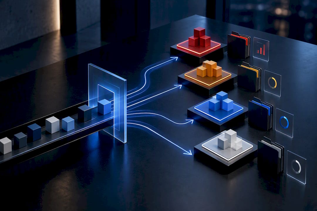 Four-tier AI risk classification illustration