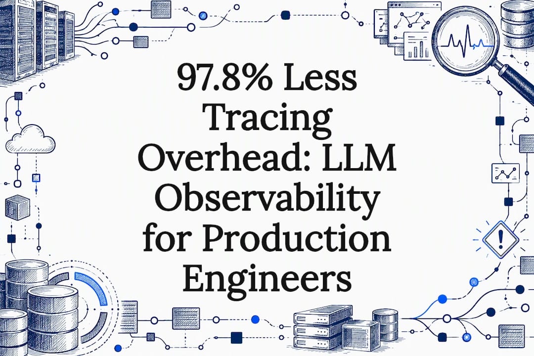 97.8% Less Tracing Overhead: LLM Observability for Production Engineers