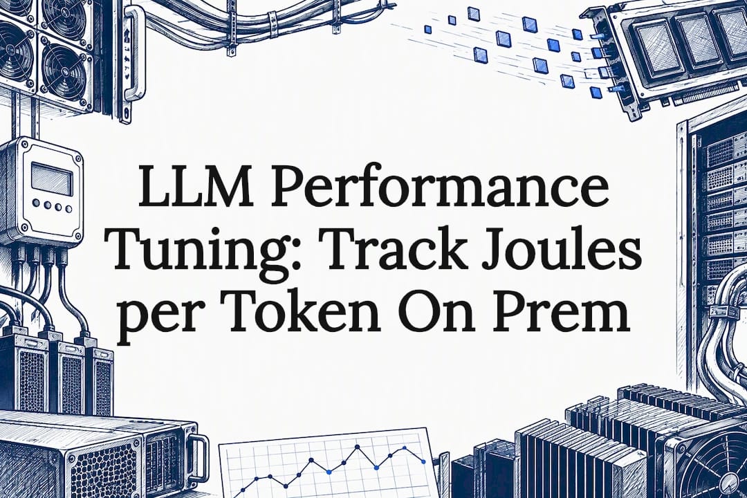 LLM Performance Tuning: Track Joules per Token On Prem