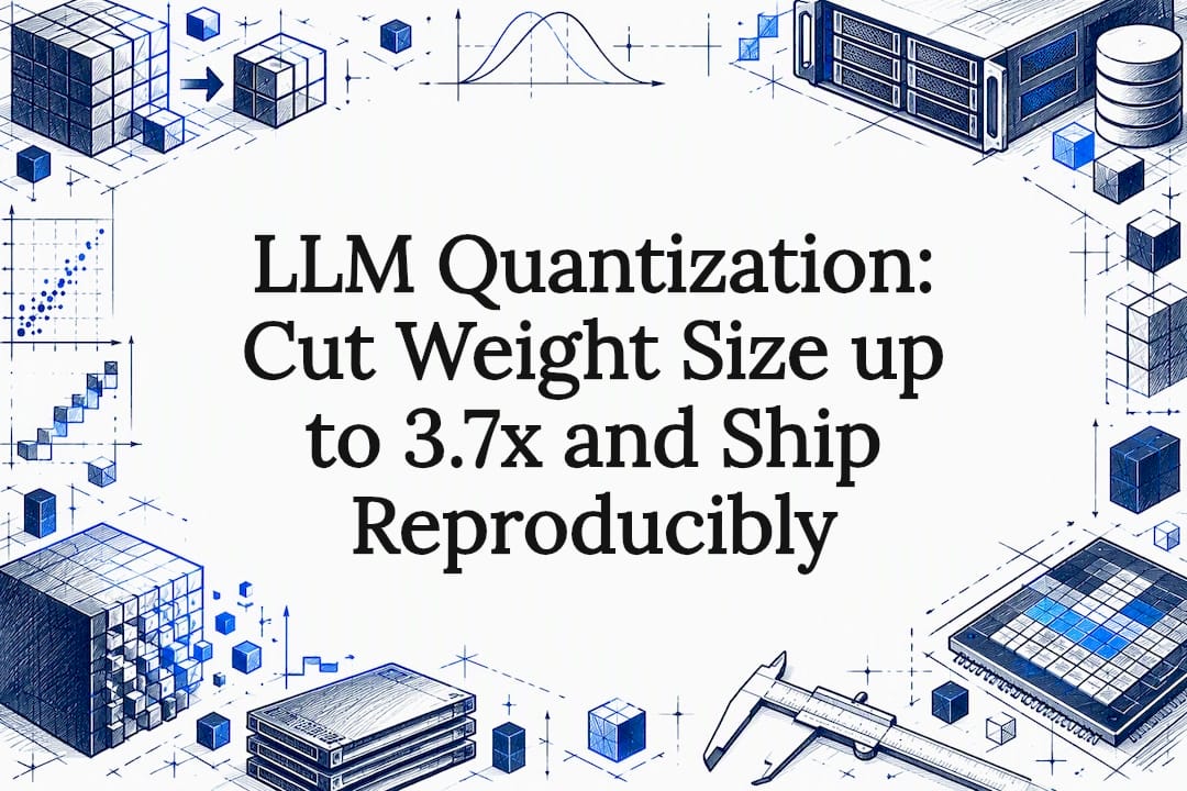 Decorative LLM quantization title card