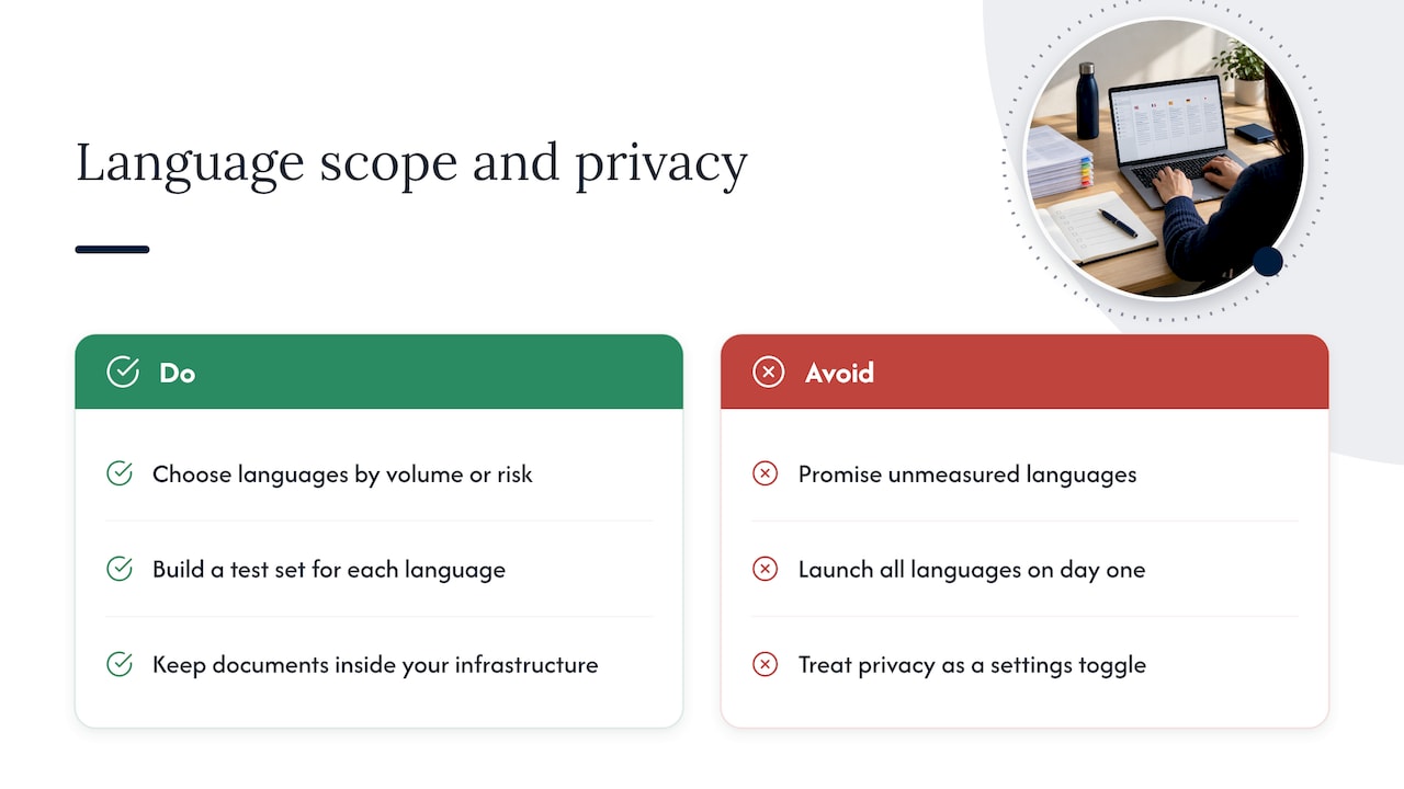 Our perspective: scope languages like you scope security — overview diagram