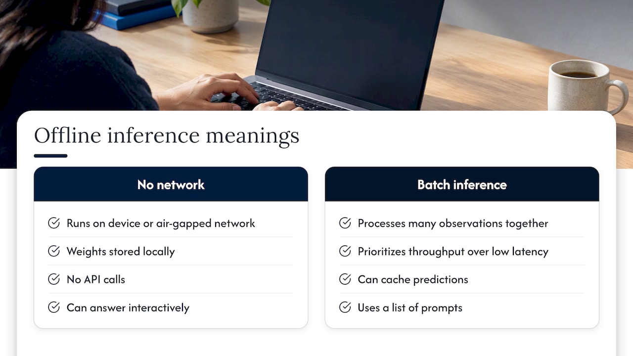 What offline AI inference actually means