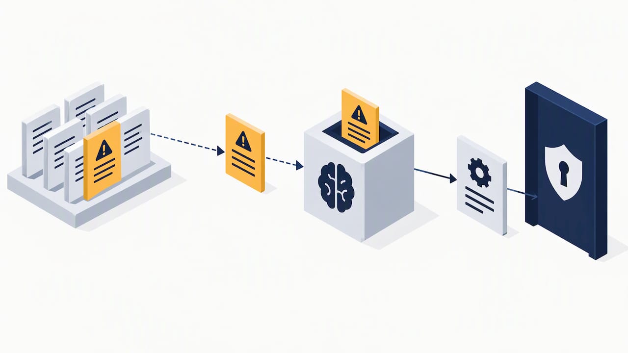 Retrieved document entering an AI system