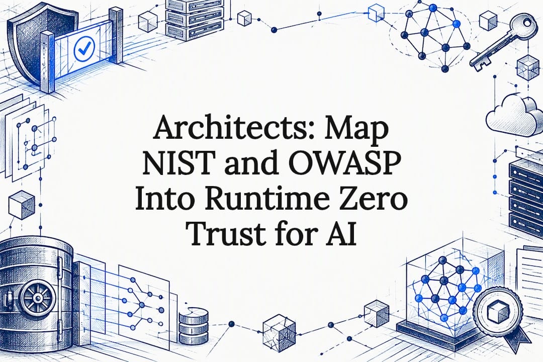Architects: Map NIST and OWASP Into Runtime Zero Trust for AI